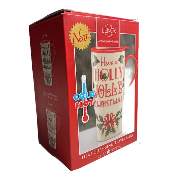 2/$40 💥🆕 Macy's Lenox Heat Changing Christmas Ceramic 20oz Travel Mug | 237 - Picture 2 of 11